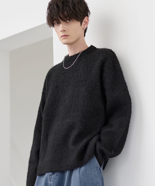 「ETELIO」 長袖ニット X-LARGE ブラック メンズ_画像2