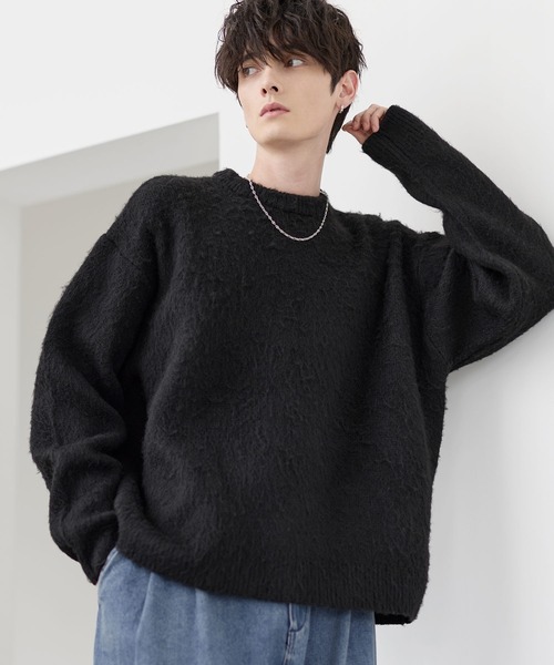 「ETELIO」 長袖ニット X-LARGE ブラック メンズ_画像3