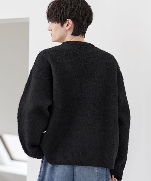 「ETELIO」 長袖ニット X-LARGE ブラック メンズ_画像4