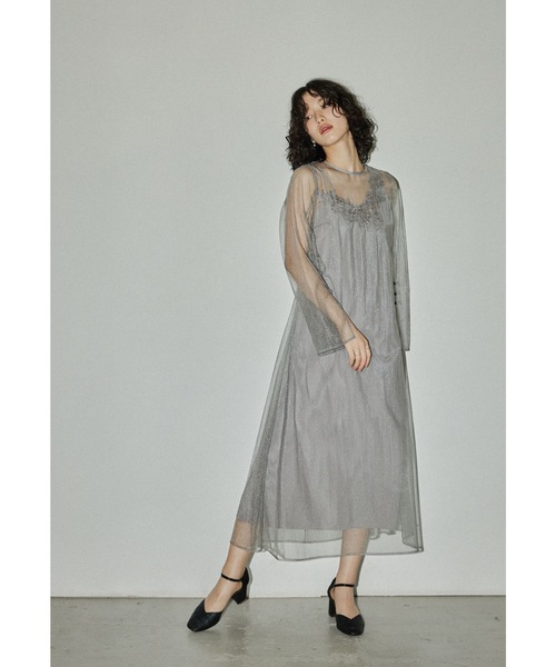 niana コンビワンピース niana（ニアナ） コンビワンピース M グレー レディース : ZOZOTOWN