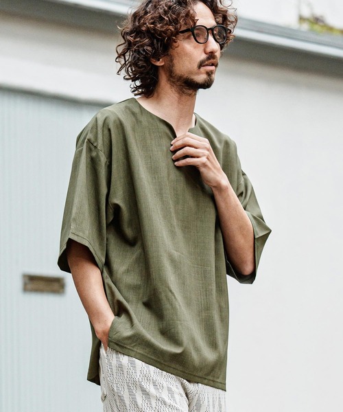CAMBIO（カンビオ） tシャツ mt10488- スラブキーネックショート