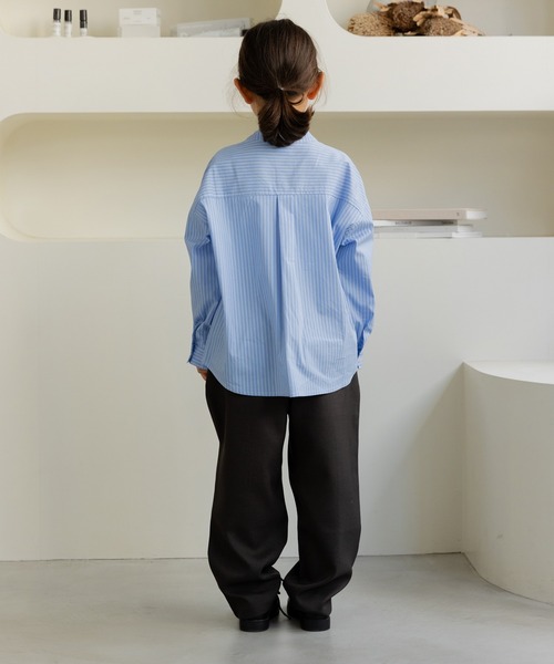 「chil2」 「KIDS」長袖シャツ 160cm サックスブルー キッズ_画像3