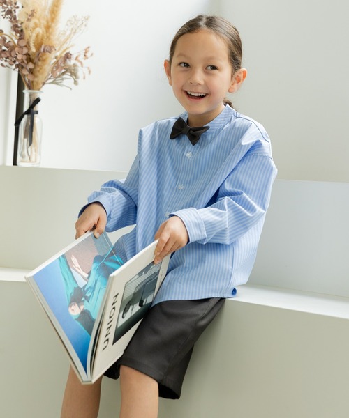 「chil2」 「KIDS」長袖シャツ 160cm サックスブルー キッズ_画像7