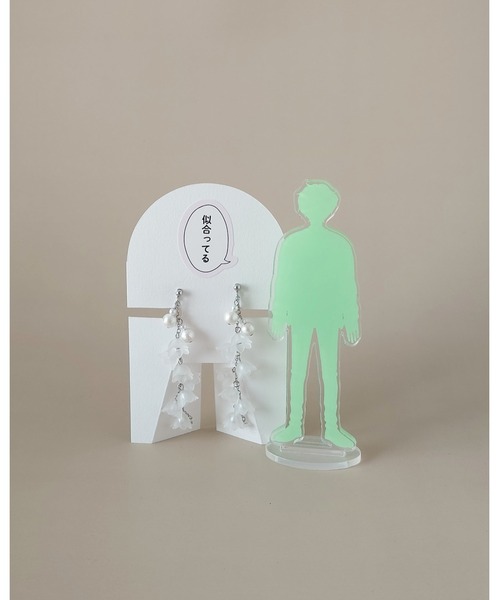 イヤリング 「推しに愛されるアクセサリー」ゆらゆらすずらんの上品イヤリング（シルバー/サージカルステンレス）(MA) メンズ レディース_10
