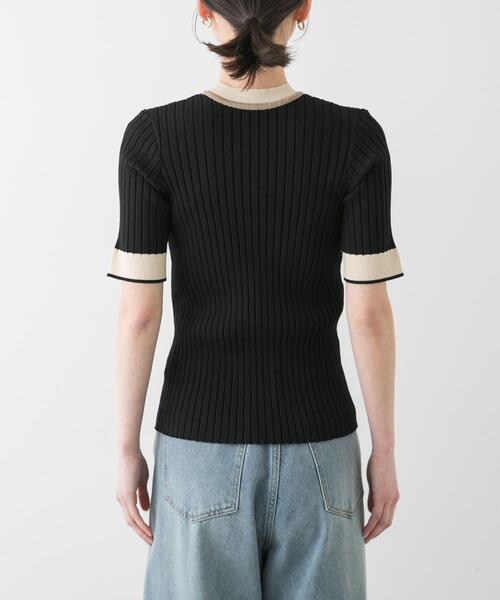 「SENSE OF PLACE by URBAN RESEARCH」 半袖ニット ONE グレー レディース_画像8