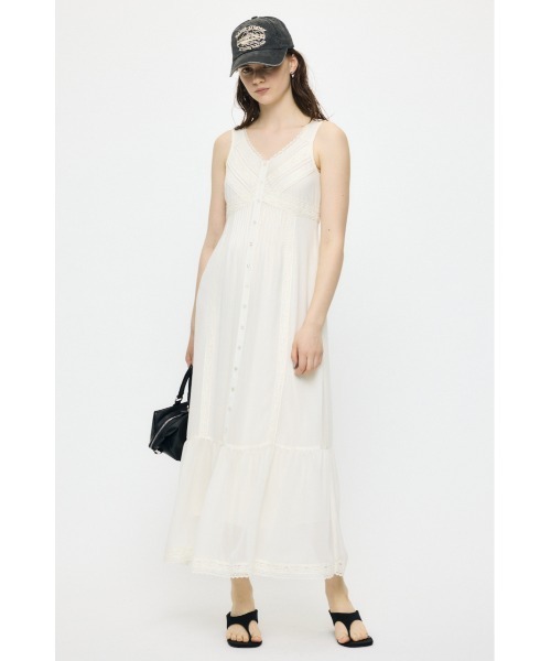 moussy マキシドレスワンピース　サイズ：1 ⚠️はなもこ様 MOUSSY（マウジー） ワンピース PIN TUCK CHIFFON マキシドレス