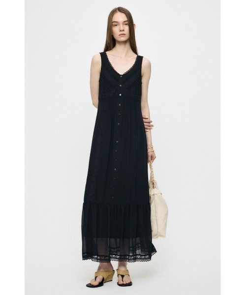 MOUSSY（マウジー） ワンピース PIN TUCK CHIFFON マキシドレス