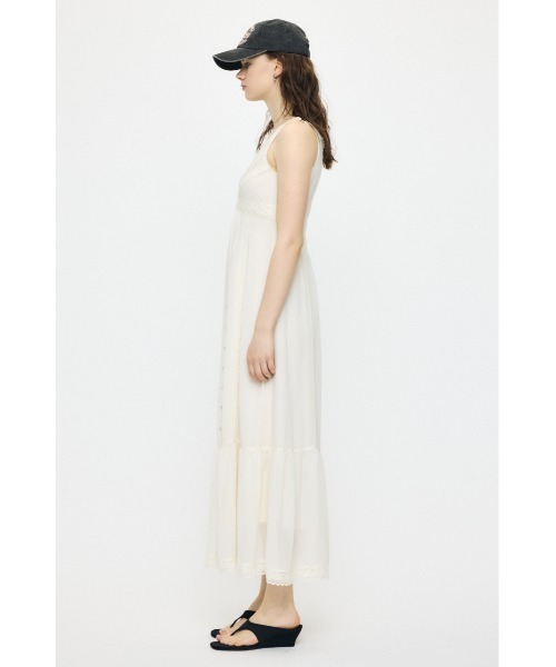 MOUSSY（マウジー） ワンピース PIN TUCK CHIFFON マキシドレス