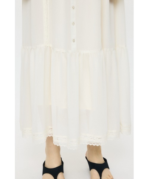 MOUSSY（マウジー） ワンピース PIN TUCK CHIFFON マキシドレス