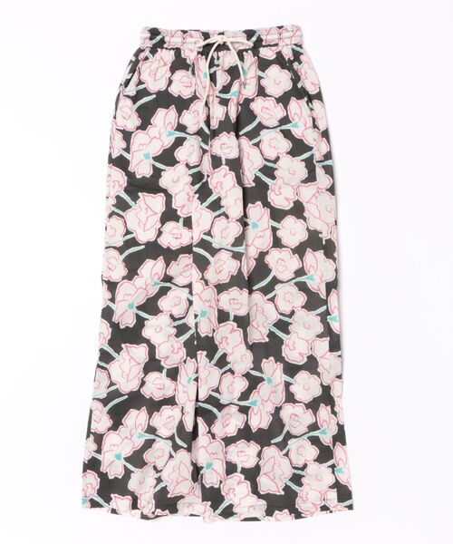 ワイドパンツ パンツ 花柄イージーワイドパンツ レディース