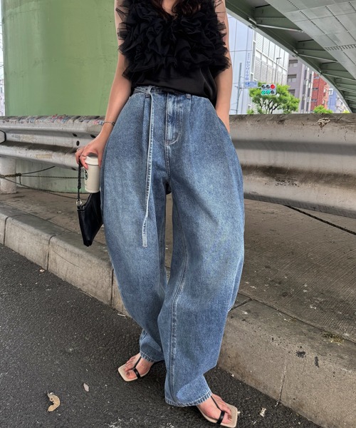 WILLFULLY（ウィルフリー） ワイドパンツ ジーンズ デニム デニム