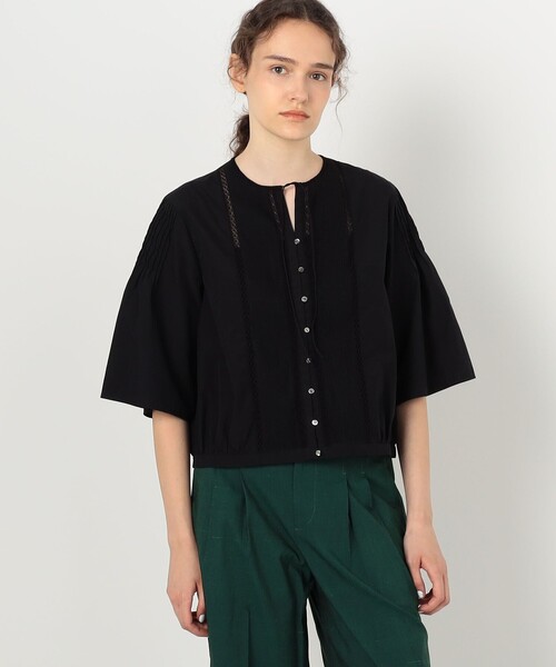 TOMORROWLAND collection コットンコンビネーションブラウス TOMORROWLAND collection ブラウス シャツ コットンコンビネーション