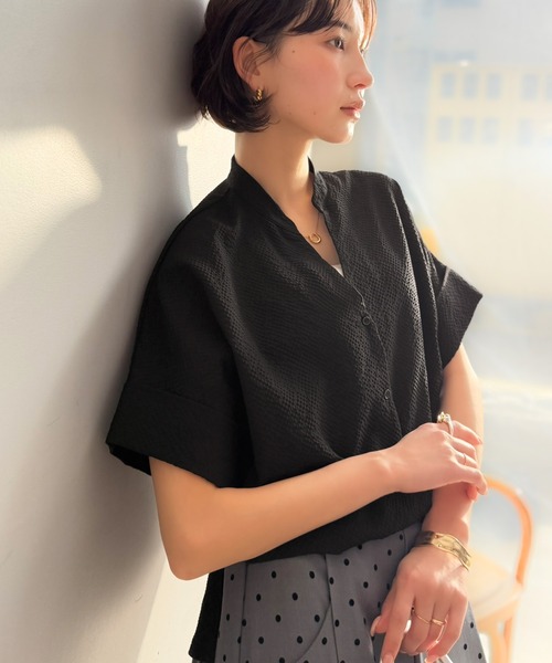 「classicalelf」 半袖チュニック SMALL ブラウン レディース_画像3
