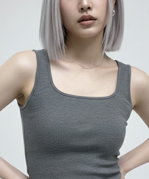 「NANEA」 ノースリーブワンピース MEDIUM ブラック レディース_画像2