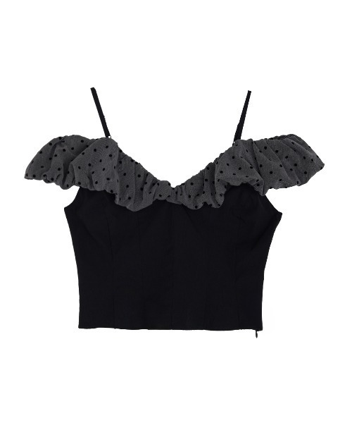 Ameri（アメリ） tシャツ OFF SHOULDER COMPACT PUFF TOP レディース