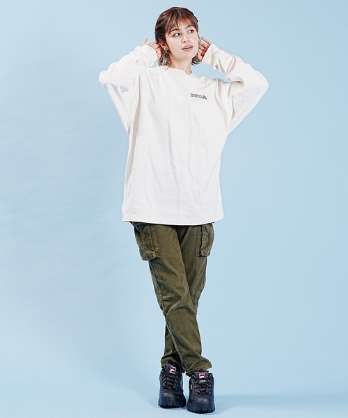 「RVCA」 長袖カットソー M ブラック レディース_画像6