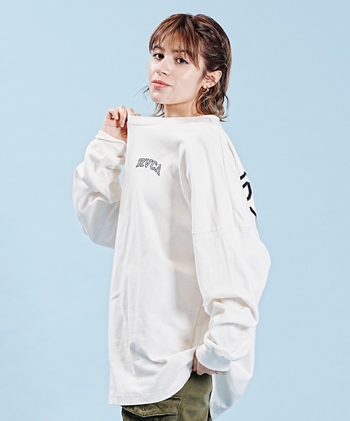 「RVCA」 長袖カットソー M ブラック レディース_画像9