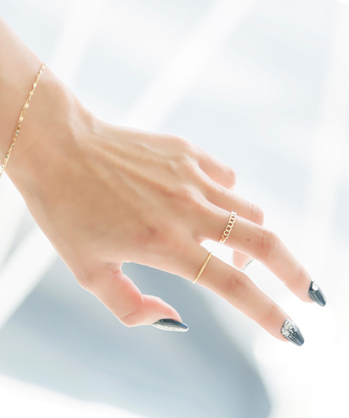 Jewel closet by L&Co. 指輪 リング K10 チェーン リング レディース