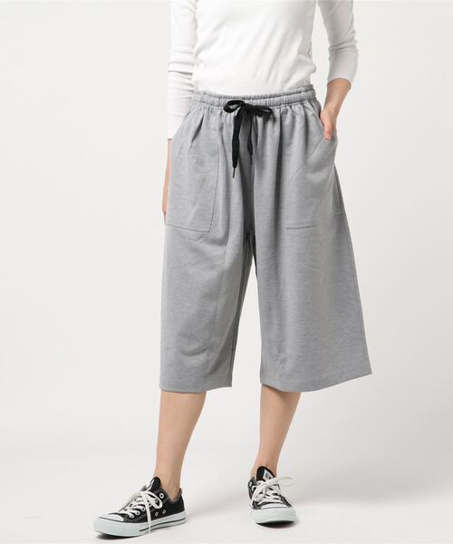 美品 me ISSEY MIYAKE ワイドパンツ ガウチョパンツ ハーフパンツ BEATJIVE パンツ ストレッチジャージ素材 ワイドパンツ ハーフ