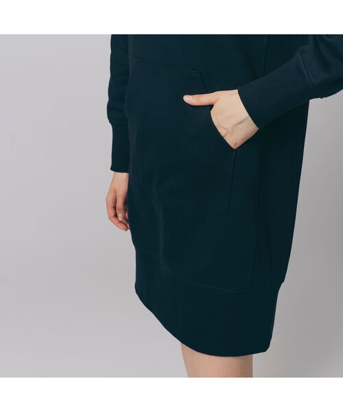 LACOSTE（ラコステ） ワンピース 裏毛スウェットフーディワンピース