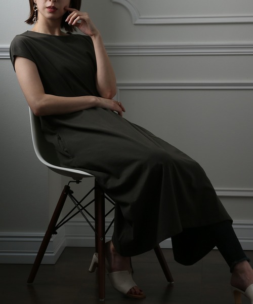 ElegChic ワンピース 半袖 サイドベルトワンピース : ZOZOTOWN Yahoo