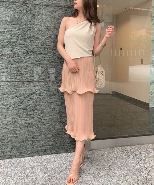 eimy istoire★twist color ドレープワンショルニット セール】twist color ドレープワンショルニット（ニット