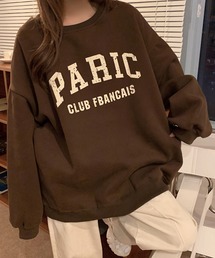トレーナー スウェット ロゴフーディー レディース トレーナー スウェット 刺繍カラフルロゴスウェット レディース