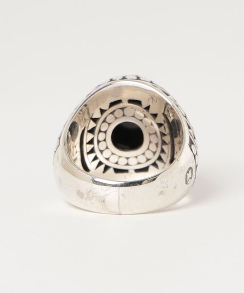 指輪 リング 「MANANAS 」マナナス/ Armadilo Tri Stone Ring (Onyx) レディース メンズの画像