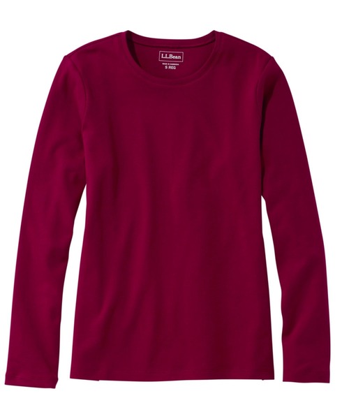 tシャツ エル・エル・ビーン・ティ、長袖　クルーネック 米国フィット・レギュラー レディース L.L.Bean tシャツ エル・エル・ビーン・ティ、長袖 クルーネック