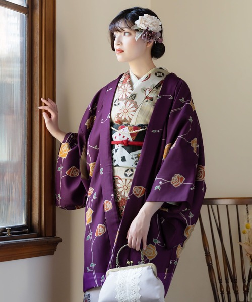 KIMONOMACHI 着物 レディース 洗える羽織 単品 アラベスクシリーズ