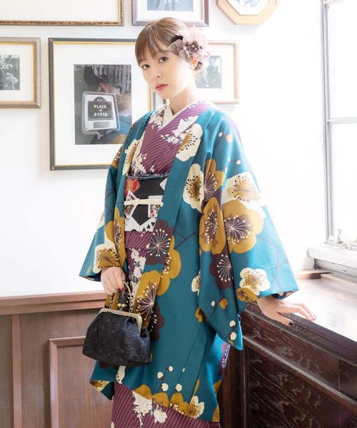 KIMONOMACHI 着物 レディース 洗える羽織 単品 アラベスクシリーズ