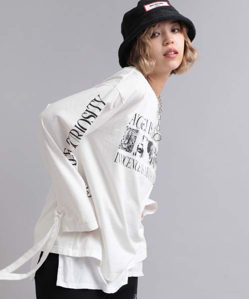 tシャツ M2036 ANGERフォトリボンロンT レディース RNA tシャツ M2036 ANGERフォトリボンロンT レディース