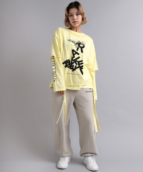 tシャツ M2036 ANGERフォトリボンロンT レディース RNA tシャツ M2036 ANGERフォトリボンロンT レディース