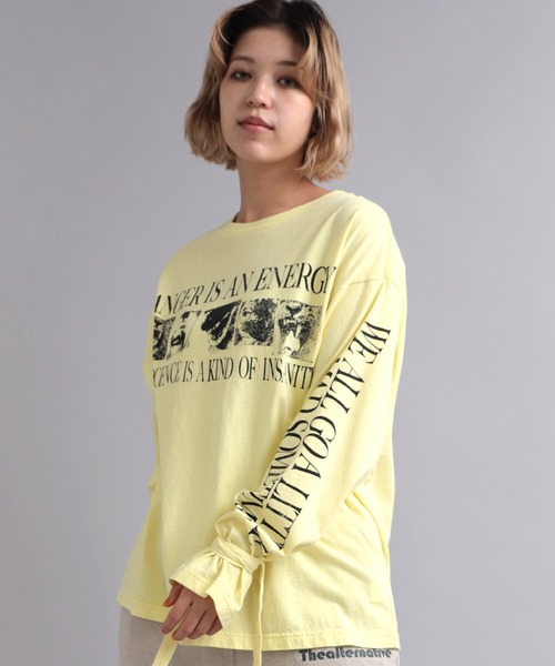 tシャツ M2036 ANGERフォトリボンロンT レディース RNA tシャツ M2036 ANGERフォトリボンロンT レディース