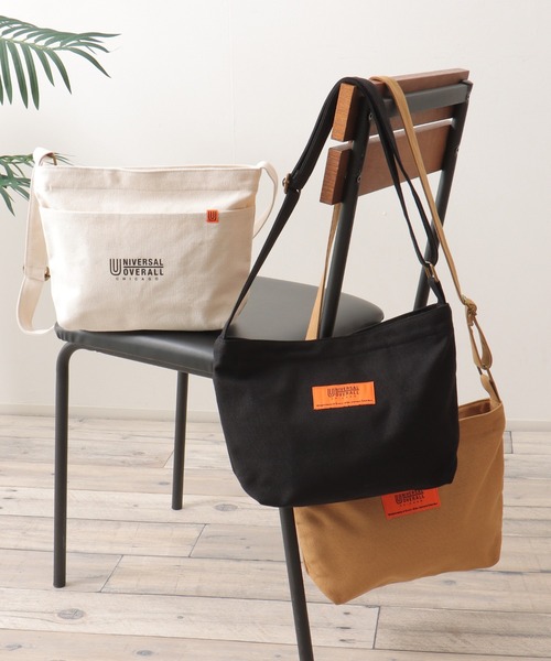 [美品] UNIVERSAL OVERALL ショルダーバック UNIVERSAL OVERALL ショルダーバッグ キャンバスショルダー