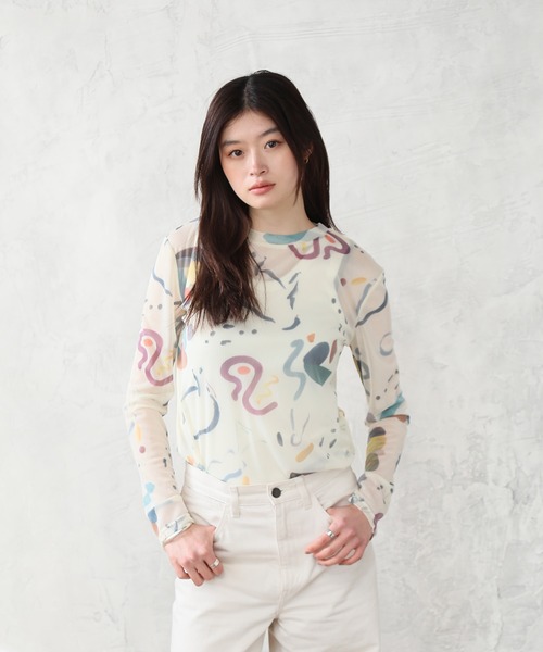 tシャツ Common Noun/kana akiyama シアートップス長袖 レディース
