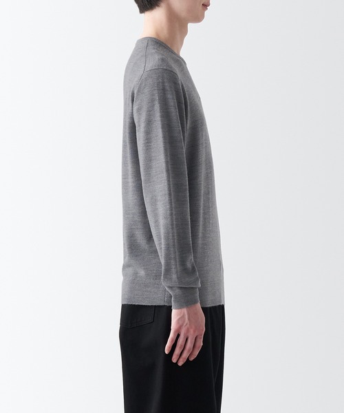 洗えるウールセーター 無印良品（MUJI） セーター ニット 洗えるウールハイゲージクルー