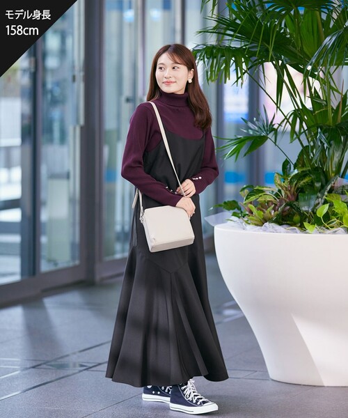 Tiaclasse ワンピース 「洗える」アシンメトリーキャミ