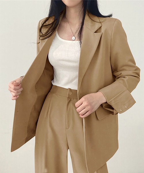 DLITE ジャケットとパンツセット BEベージュ 楽天市場】セットアップ ジャケット パンツ スーツ 上下セット