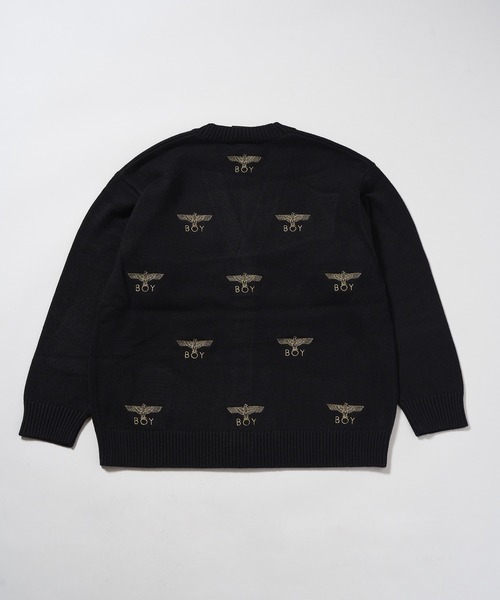 [数量限定] 特価セール★Boy London ニット カーディガン BOY LONDON セーター ニット 「BOY LONDON」Gold LOGO