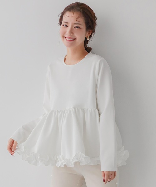 Fit more（フィットモア） tシャツ 「ZOZO限定カラー」裾フリル