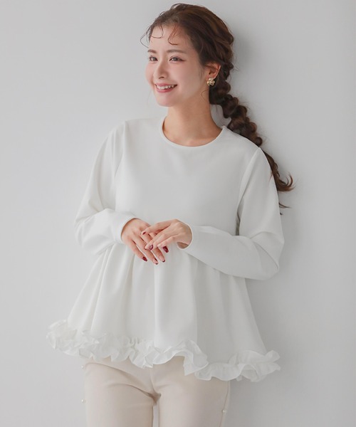 Fit more（フィットモア） tシャツ 「ZOZO限定カラー」裾フリル