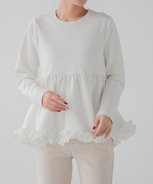 Fit more（フィットモア） tシャツ 「ZOZO限定カラー」裾フリル