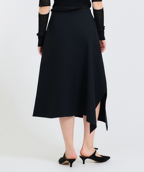 スカート レディース ESTNATION / ポリエステルリバーイレギュラーヘム  