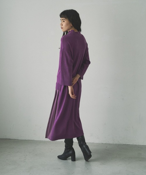 「Audrey and John Wad」 ニットワンピース FREE グレー系その他 レディース_画像8