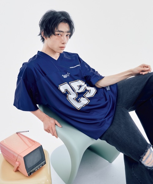 codegraphy tシャツ Rugby Mesh Jersey SHORT SLEEVE T-Shirt