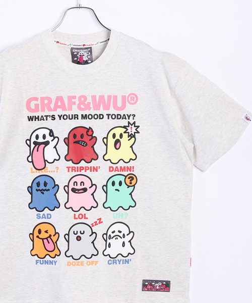 GRAF＆WU tシャツ 9GHOST 半袖プリントTシャツ メンズ レディース