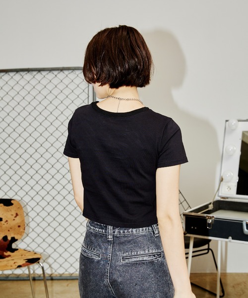 just a noon Tシャツ　完売品 JUST A NOON tシャツ メタリックロゴミニT レディース