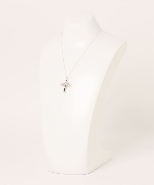 con affetto ネックレス シルバー925クロス＆ハートネックレス メンズ