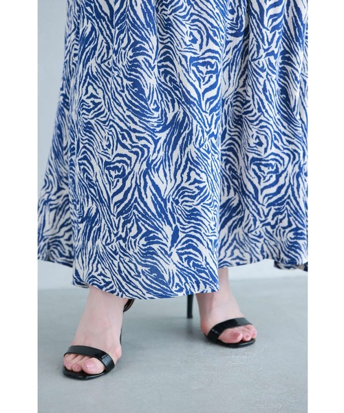 激レア❗️CHRISTIAN LACROIX ツイードスカート　ウール　モヘヤ cawaii スカート （ペチコート付き）さらりと涼やかなアニマル柄